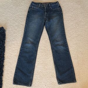 Silver Jeans Dark Blue Straight Leg Jeans